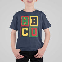 HBCU Block Letter Pride Graphic T Shirt For Kid College Support Statement Black Excellence