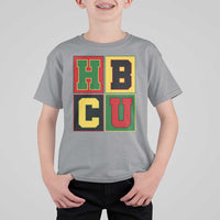 HBCU Block Letter Pride Graphic T Shirt For Kid College Support Statement Black Excellence