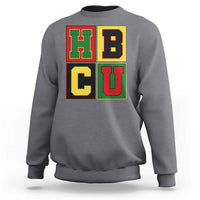 HBCU Block Letter Pride Graphic Sweatshirt College Support Statement Black Excellence