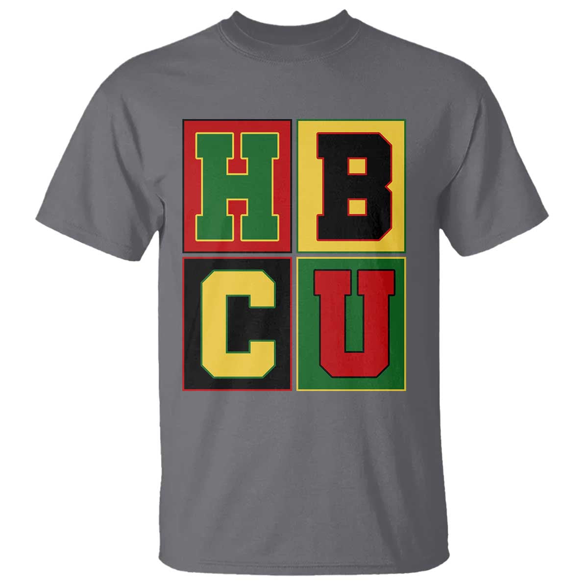 HBCU Block Letter Pride Graphic T Shirt College Support Statement Black Excellence