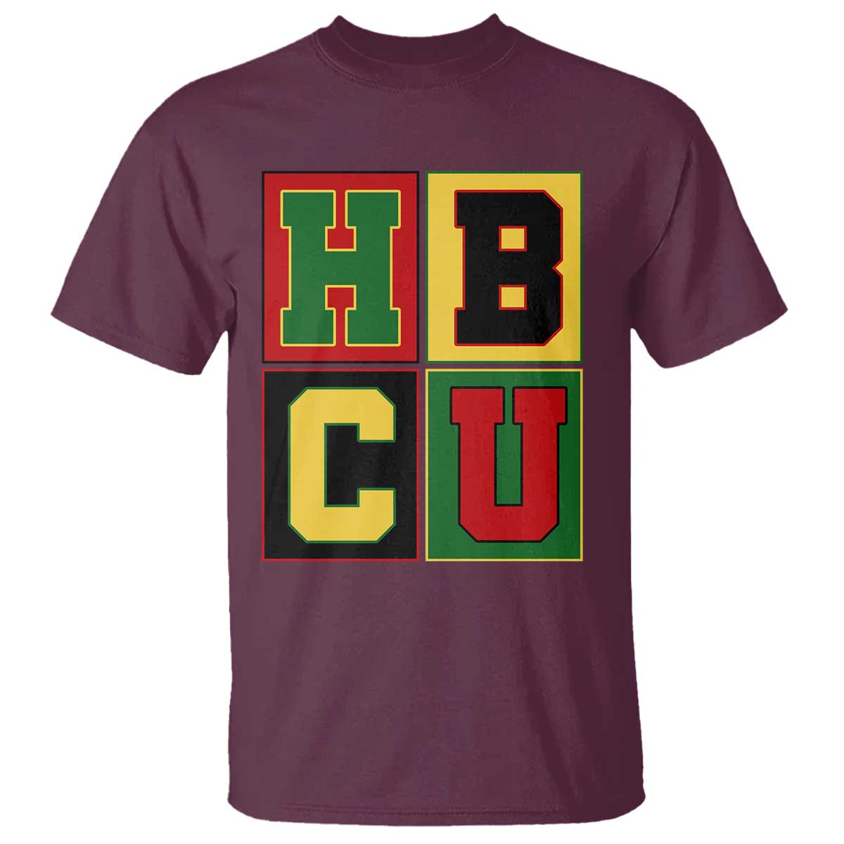 HBCU Block Letter Pride Graphic T Shirt College Support Statement Black Excellence