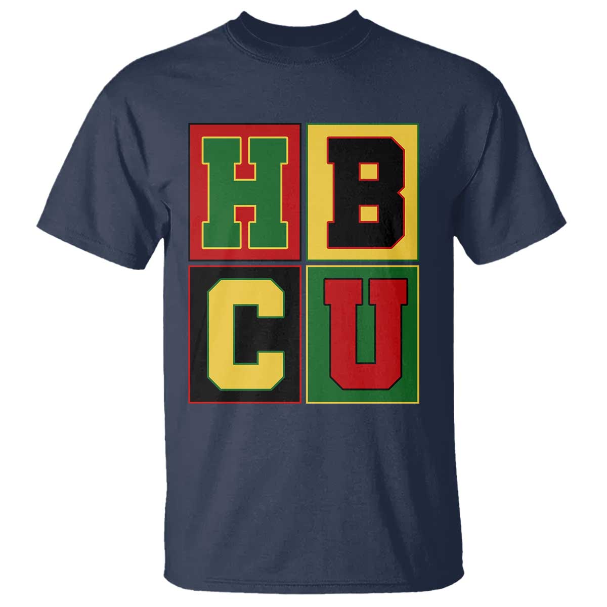 HBCU Block Letter Pride Graphic T Shirt College Support Statement Black Excellence