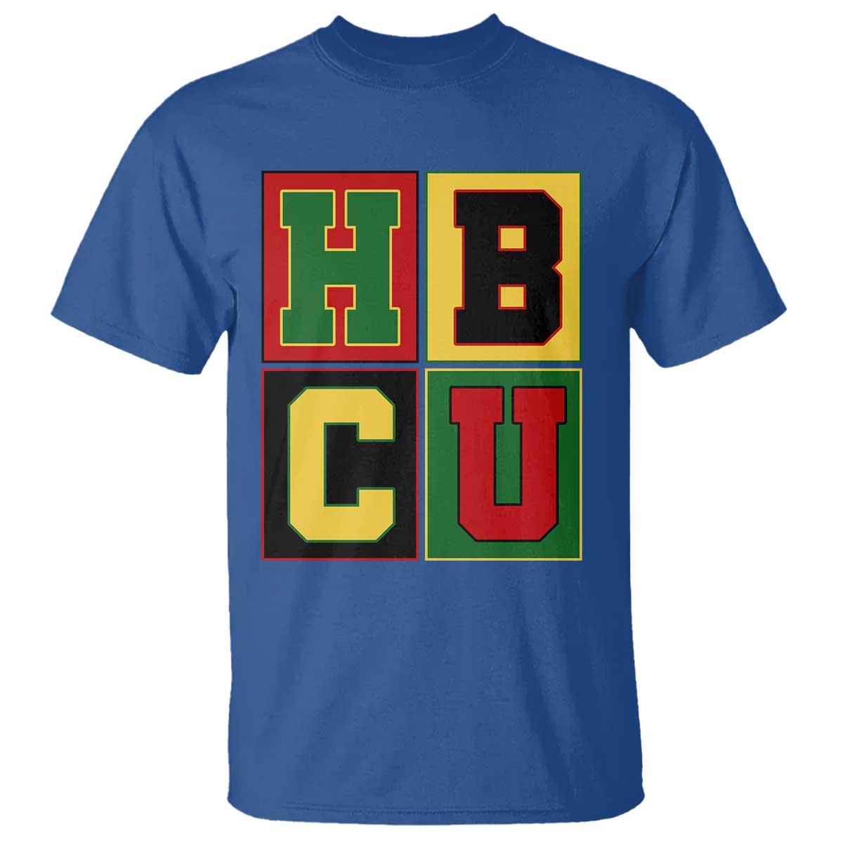 HBCU Block Letter Pride Graphic T Shirt College Support Statement Black Excellence
