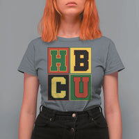 HBCU Block Letter Pride Graphic T Shirt For Women College Support Statement Black Excellence