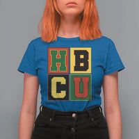 HBCU Block Letter Pride Graphic T Shirt For Women College Support Statement Black Excellence