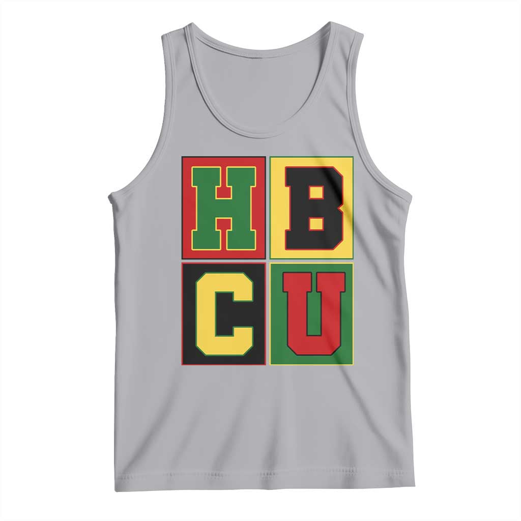 HBCU Block Letter Pride Graphic Tank Top College Support Statement Black Excellence
