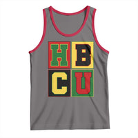 HBCU Block Letter Pride Graphic Tank Top College Support Statement Black Excellence