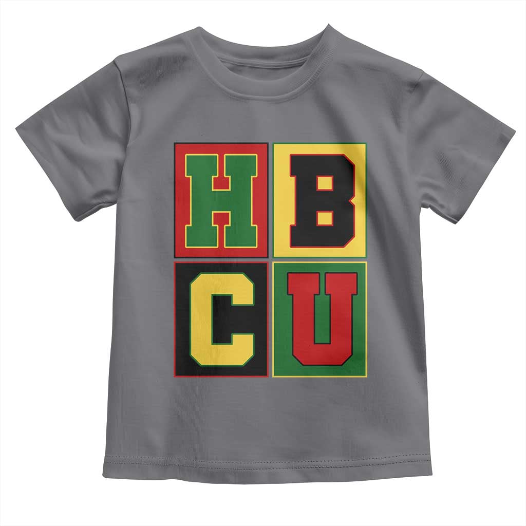 HBCU Block Letter Pride Graphic Toddler T Shirt College Support Statement Black Excellence