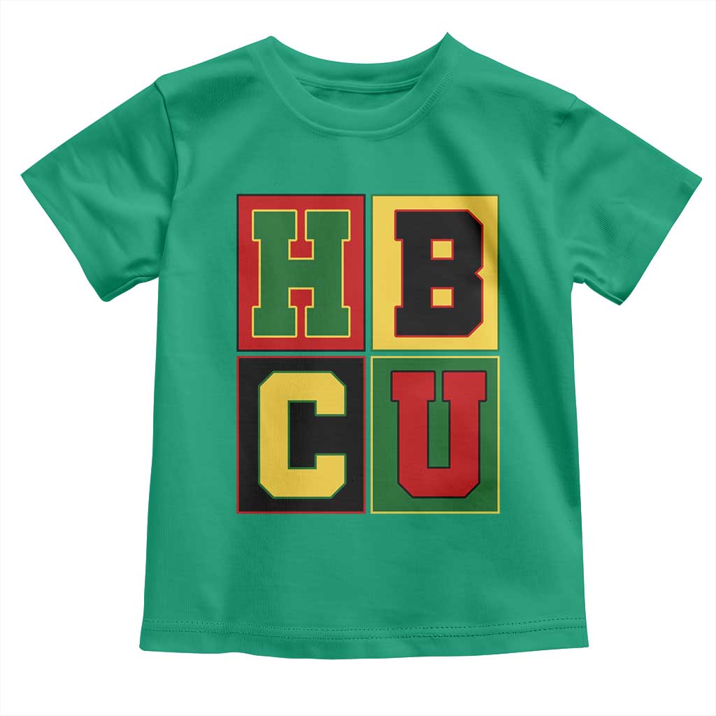 HBCU Block Letter Pride Graphic Toddler T Shirt College Support Statement Black Excellence