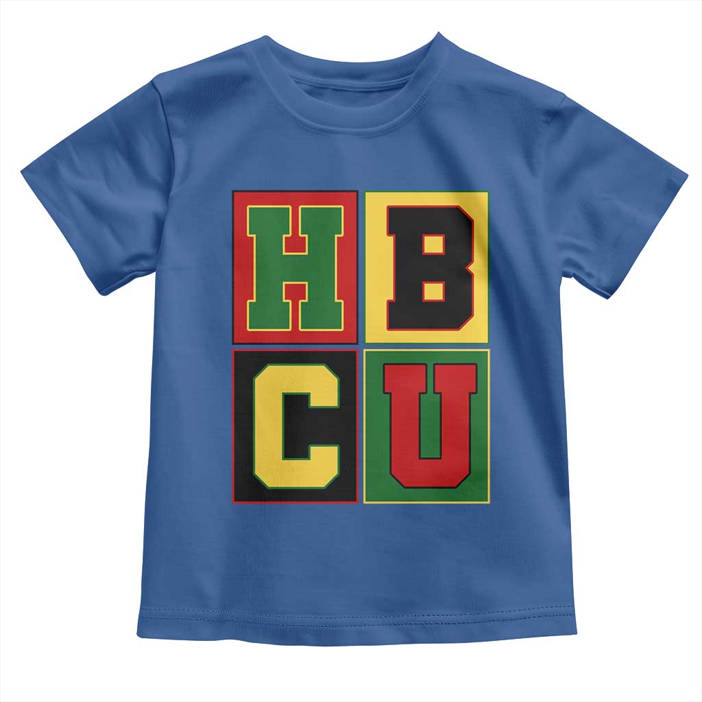 HBCU Block Letter Pride Graphic Toddler T Shirt College Support Statement Black Excellence