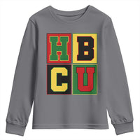 HBCU Block Letter Pride Graphic Youth Sweatshirt College Support Statement Black Excellence