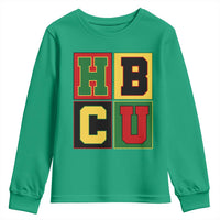 HBCU Block Letter Pride Graphic Youth Sweatshirt College Support Statement Black Excellence