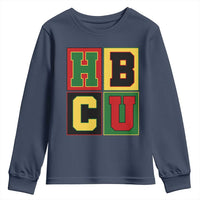 HBCU Block Letter Pride Graphic Youth Sweatshirt College Support Statement Black Excellence