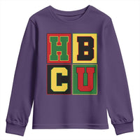 HBCU Block Letter Pride Graphic Youth Sweatshirt College Support Statement Black Excellence