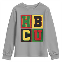 HBCU Block Letter Pride Graphic Youth Sweatshirt College Support Statement Black Excellence