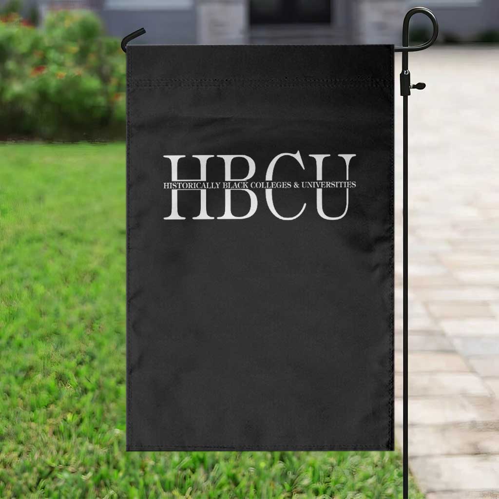 HBCU Pride Classic Statement Garden Flag Minimalist Black Excellence and History