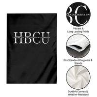 HBCU Pride Classic Statement Garden Flag Minimalist Black Excellence and History