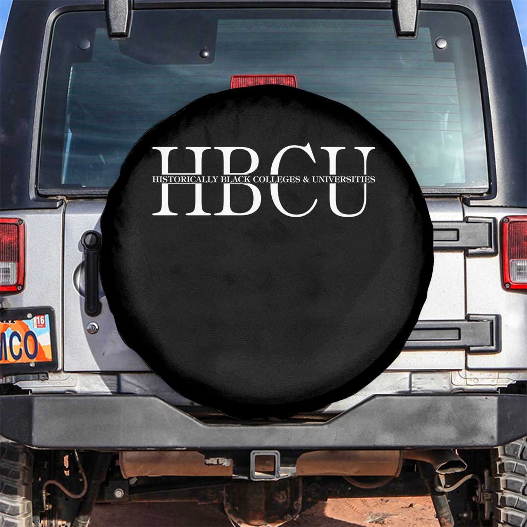 HBCU Pride Classic Statement Spare Tire Cover Minimalist Black Excellence and History