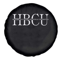 HBCU Pride Classic Statement Spare Tire Cover Minimalist Black Excellence and History