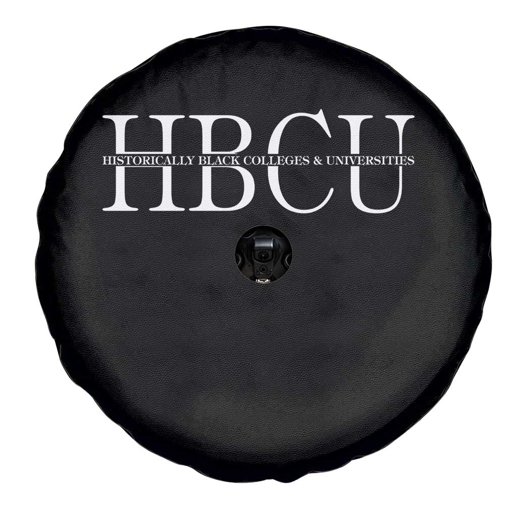 HBCU Pride Classic Statement Spare Tire Cover Minimalist Black Excellence and History