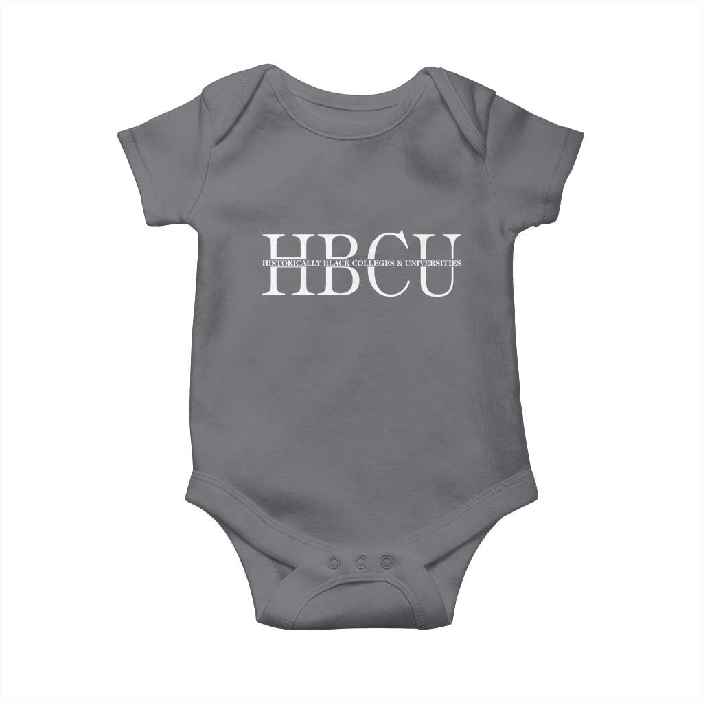 HBCU Pride Classic Statement Baby Onesie Minimalist Black Excellence and History