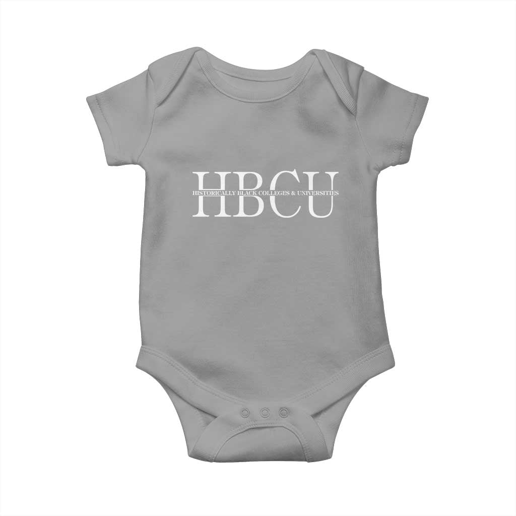 HBCU Pride Classic Statement Baby Onesie Minimalist Black Excellence and History