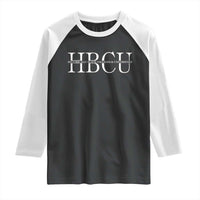 HBCU Pride Classic Statement Raglan Shirt Minimalist Black Excellence and History