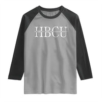 HBCU Pride Classic Statement Raglan Shirt Minimalist Black Excellence and History