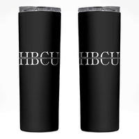 HBCU Pride Classic Statement Skinny Tumbler Minimalist Black Excellence and History