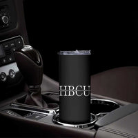 HBCU Pride Classic Statement Skinny Tumbler Minimalist Black Excellence and History