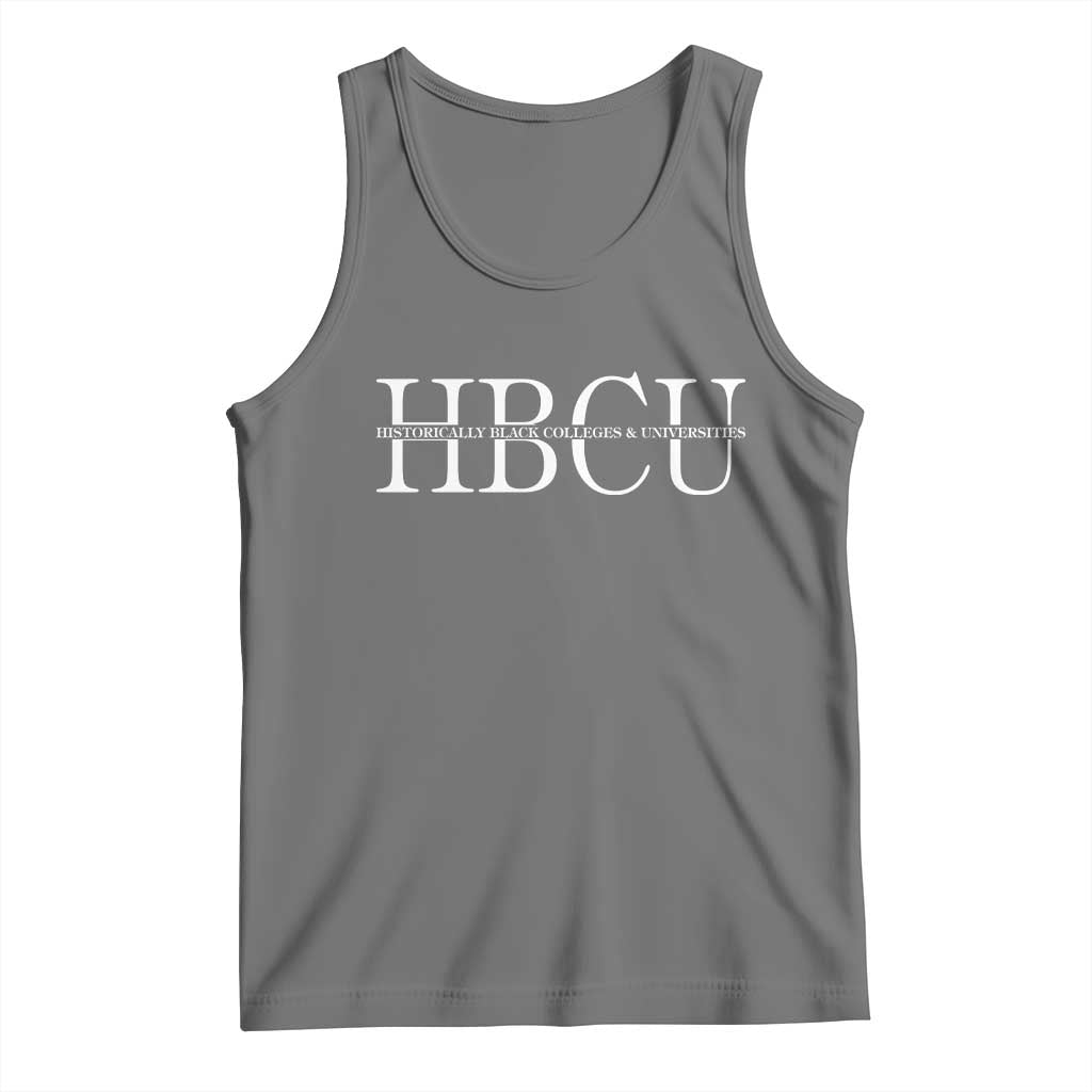 HBCU Pride Classic Statement Tank Top Minimalist Black Excellence and History