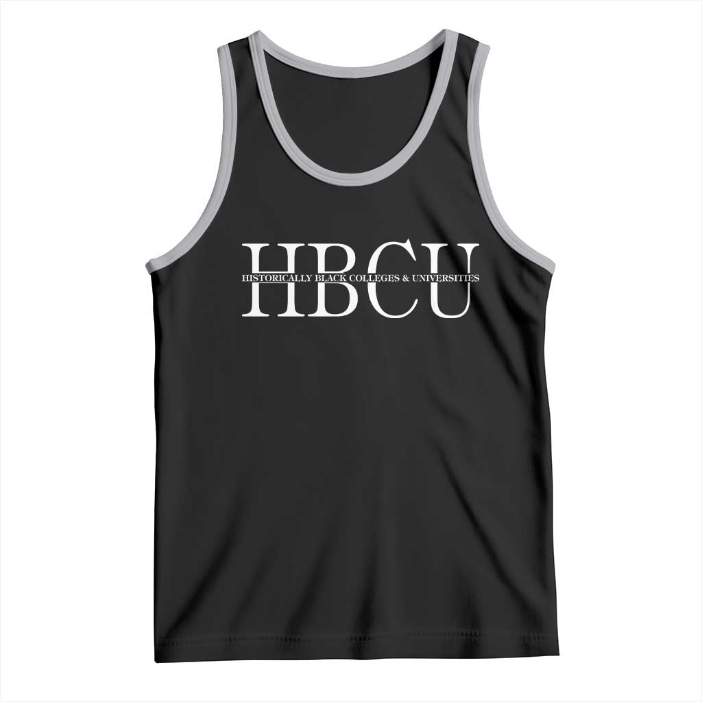 HBCU Pride Classic Statement Tank Top Minimalist Black Excellence and History