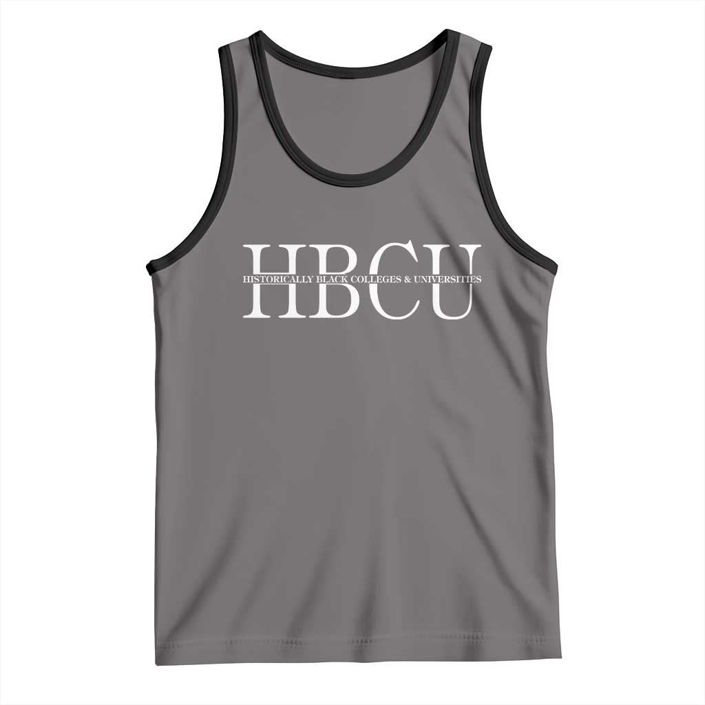 HBCU Pride Classic Statement Tank Top Minimalist Black Excellence and History