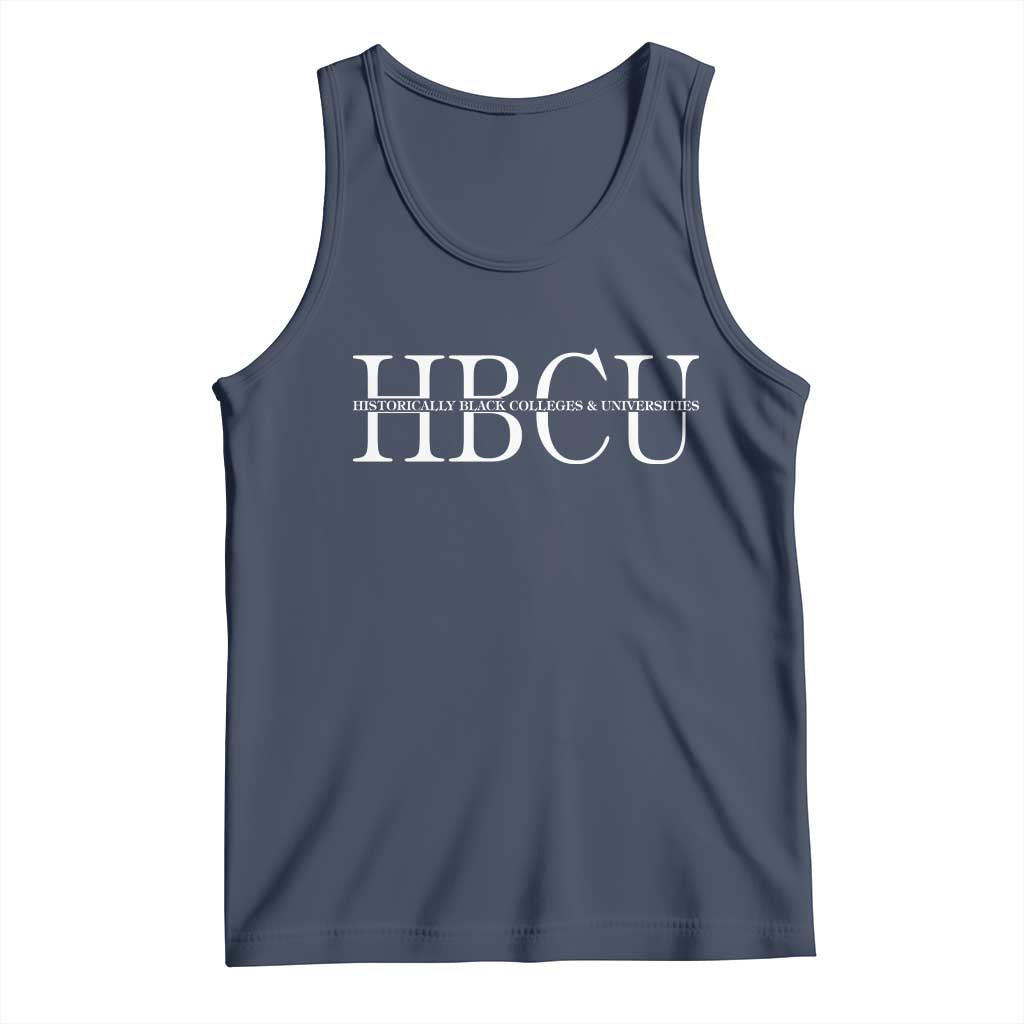 HBCU Pride Classic Statement Tank Top Minimalist Black Excellence and History