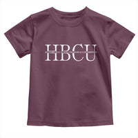 HBCU Pride Classic Statement Toddler T Shirt Minimalist Black Excellence and History