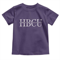HBCU Pride Classic Statement Toddler T Shirt Minimalist Black Excellence and History