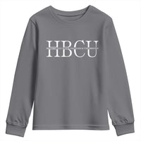 HBCU Pride Classic Statement Youth Sweatshirt Minimalist Black Excellence and History