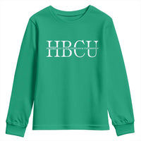 HBCU Pride Classic Statement Youth Sweatshirt Minimalist Black Excellence and History