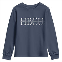 HBCU Pride Classic Statement Youth Sweatshirt Minimalist Black Excellence and History