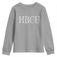 HBCU Pride Classic Statement Youth Sweatshirt Minimalist Black Excellence and History