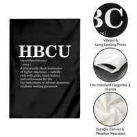 HBCU Definition Garden Flag Historically Black College Pride Celebrating Education and Black History