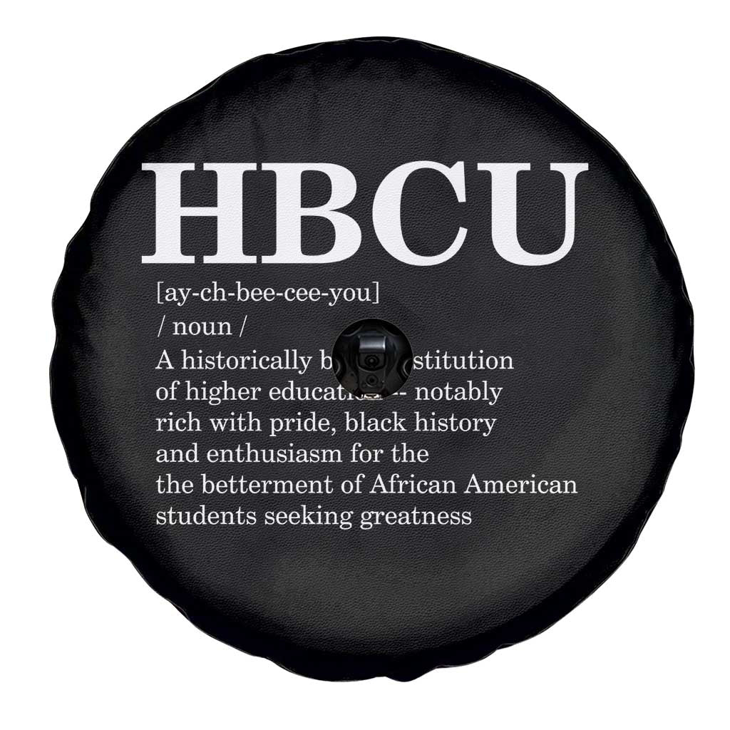 HBCU Definition Spare Tire Cover Historically Black College Pride Celebrating Education and Black History