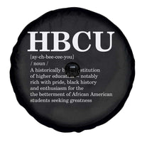 HBCU Definition Spare Tire Cover Historically Black College Pride Celebrating Education and Black History