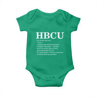 HBCU Definition Baby Onesie Historically Black College Pride Celebrating Education and Black History