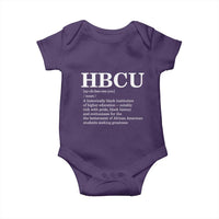 HBCU Definition Baby Onesie Historically Black College Pride Celebrating Education and Black History