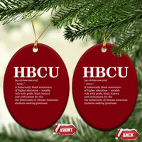 HBCU Definition Ceramic Ornament Historically Black College Pride Celebrating Education and Black History