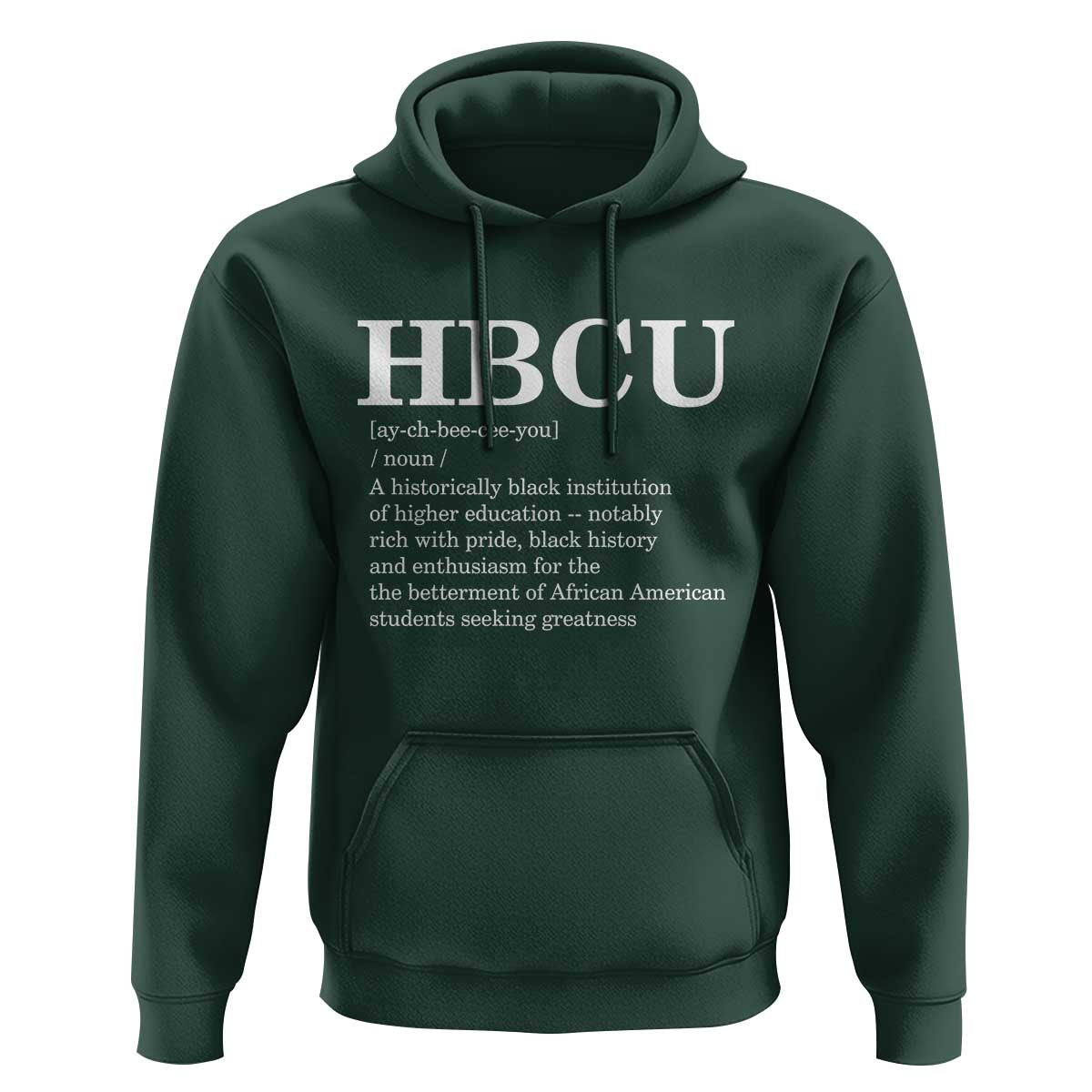 HBCU Definition Hoodie Historically Black College Pride Celebrating Education and Black History