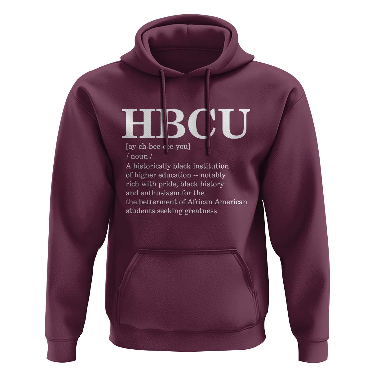 HBCU Definition Hoodie Historically Black College Pride Celebrating Education and Black History