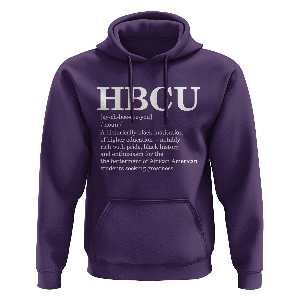 HBCU Definition Hoodie Historically Black College Pride Celebrating Education and Black History