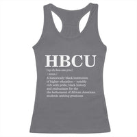 HBCU Definition Racerback Tank Top Historically Black College Pride Celebrating Education and Black History